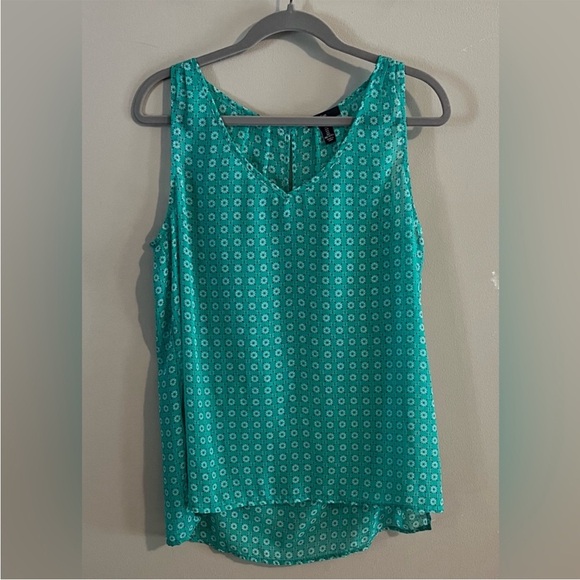 GAP Turquoise Patterned Tank Top - Picture 2 of 5